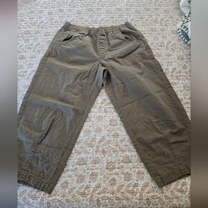 Universal Thread Olive Green Barrel Leg Pull On Pants, L